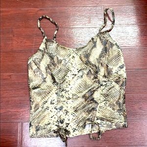 Snake crop top